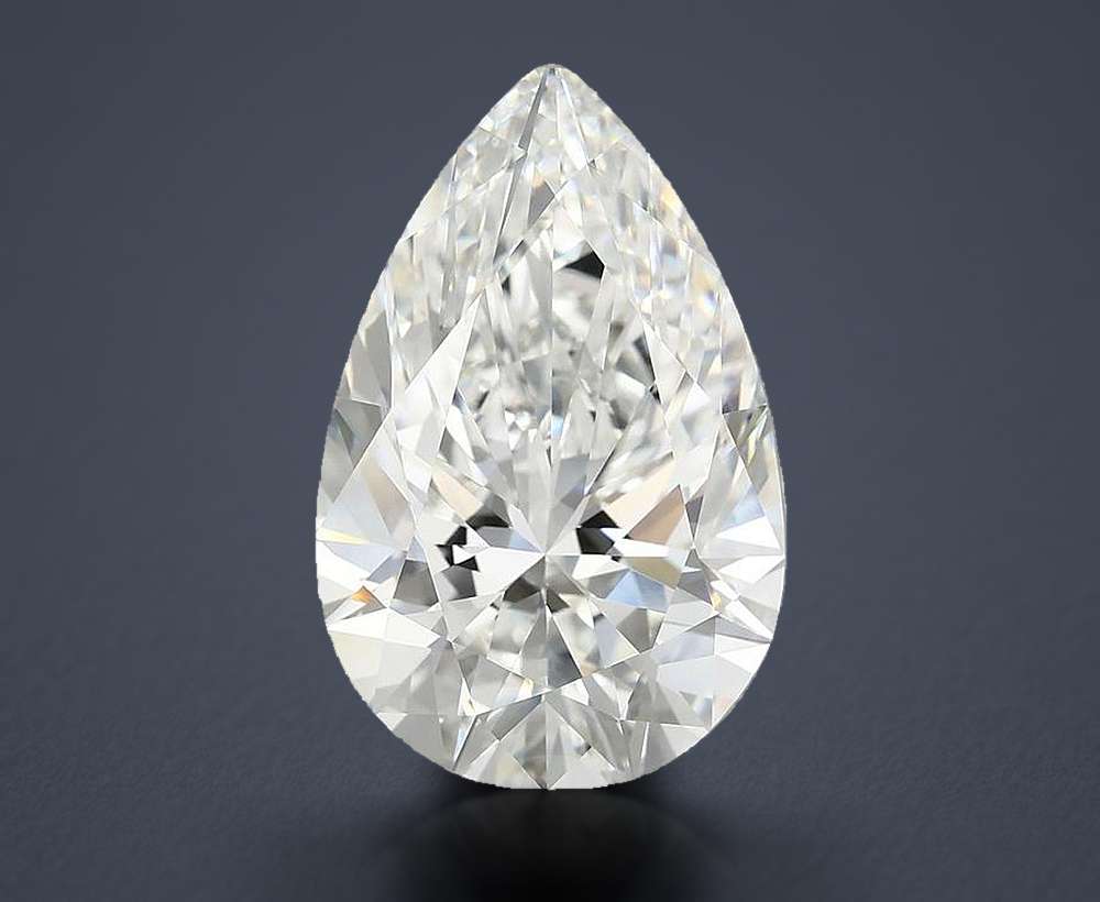 6.76 Carat Pear Lab Diamond