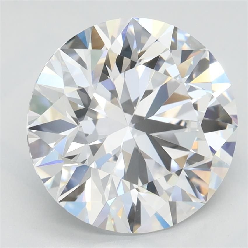 3.28ct D VVS1 Rare Carat Ideal Cut Round Lab Grown Diamond