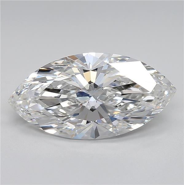 4.56ct F VS1 Rare Carat Ideal Cut Marquise Lab Grown Diamond