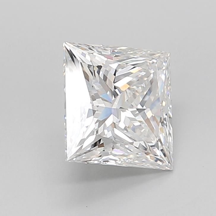 2.57ct E VVS2 Rare Carat Ideal Cut Princess Lab Grown Diamond