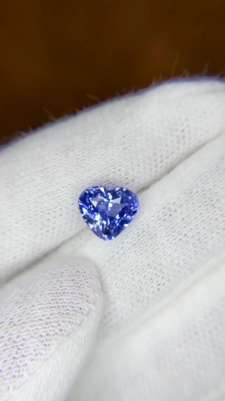 2.51 Carat Blue Heart Sapphire