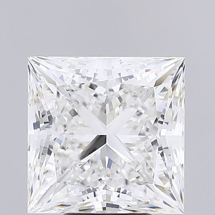 6.66ct F VS1 Rare Carat Ideal Cut Princess Lab Grown Diamond