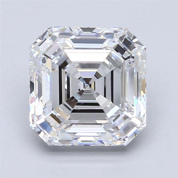 2.03ct D VS2 Excellent Cut Asscher Diamond