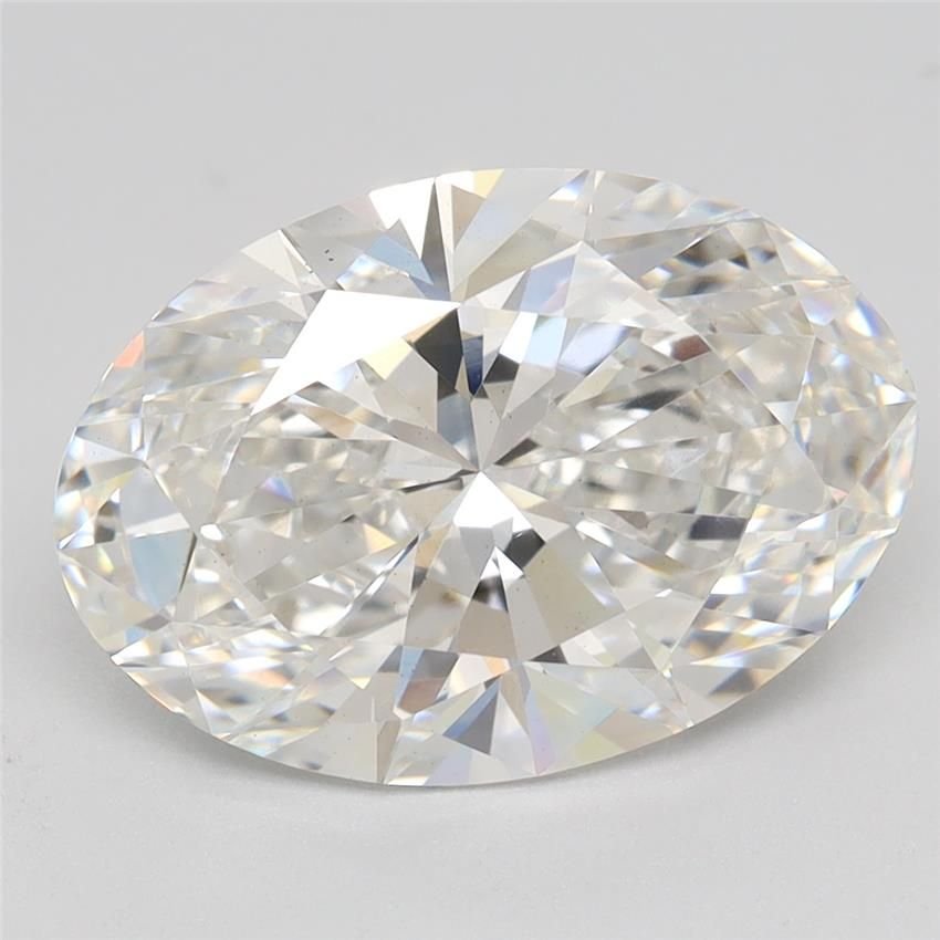3.58ct F VS2 Rare Carat Ideal Cut Oval Lab Grown Diamond