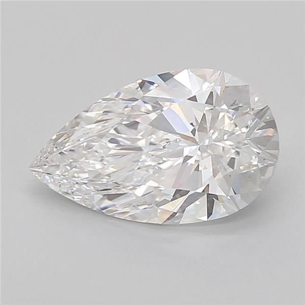 2.54ct E VS1 Rare Carat Ideal Cut Pear Lab Grown Diamond