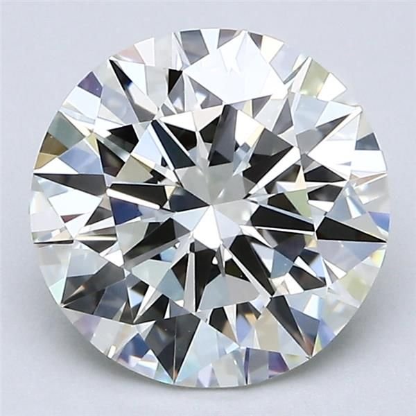 2.52ct K VVS1 Rare Carat Ideal Cut Round Diamond