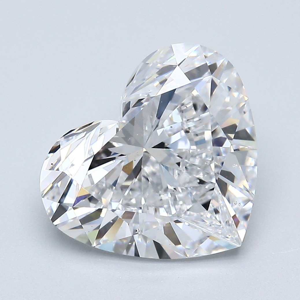 5.01ct D SI1 Excellent Cut Heart Diamond