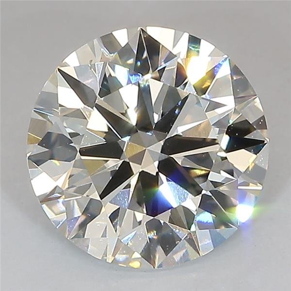 3.01ct J VS2 Excellent Cut Round Lab Grown Diamond