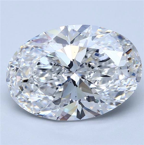 6.52ct F VS2 Rare Carat Ideal Cut Oval Lab Grown Diamond