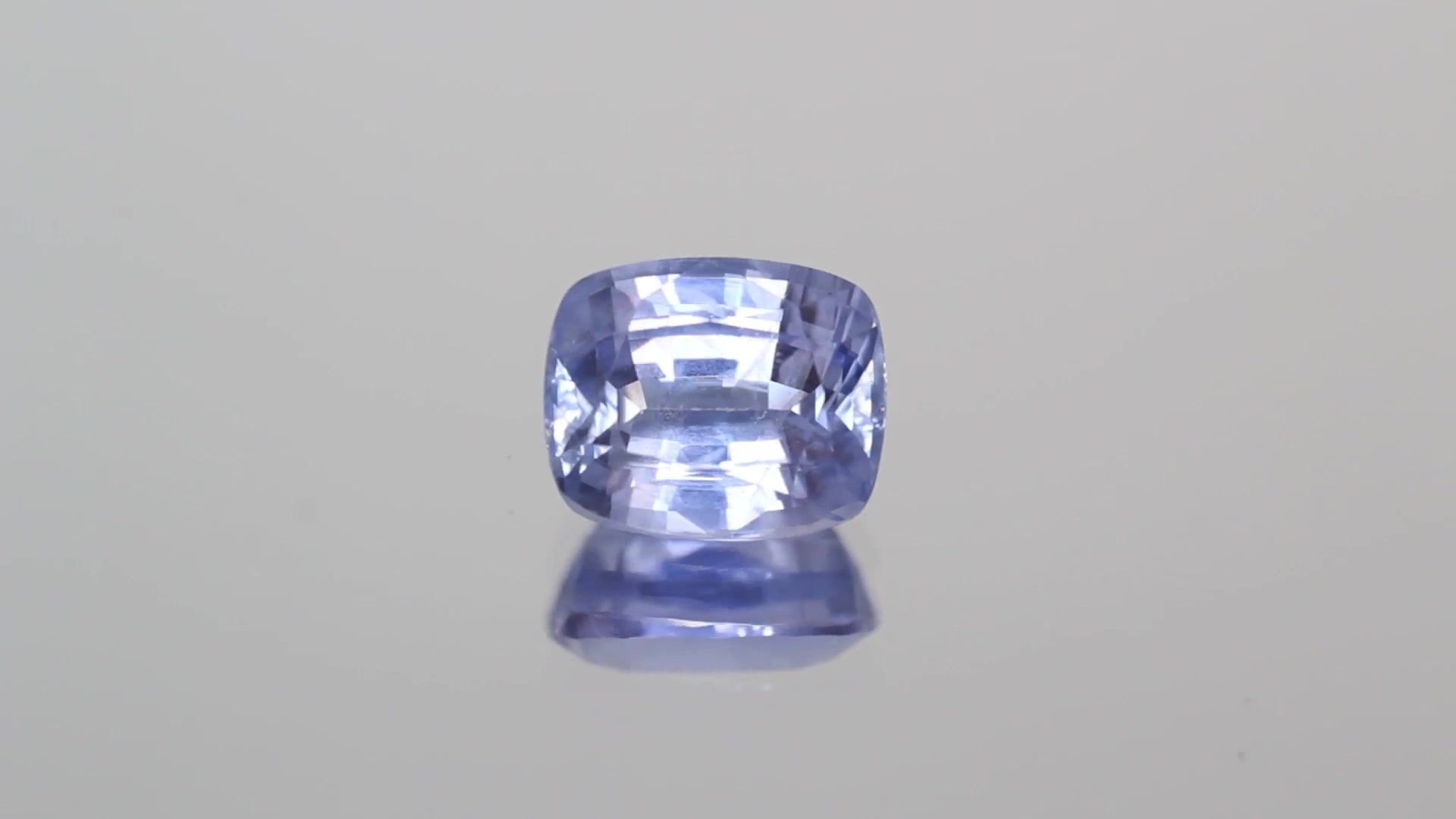 2.21 Carat Purple Cushion Sapphire