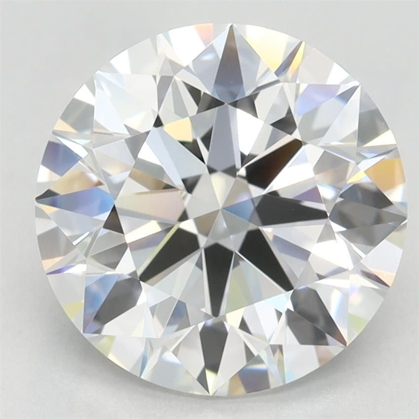 3.17ct E VVS1 Rare Carat Ideal Cut Round Lab Grown Diamond