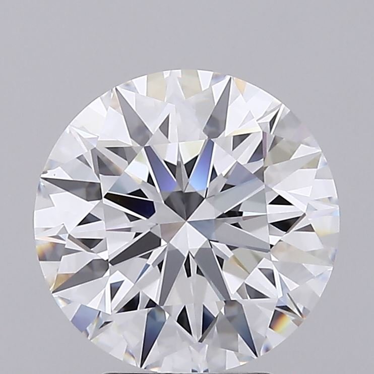 4.26ct F IF Rare Carat Ideal Cut Round Lab Grown Diamond