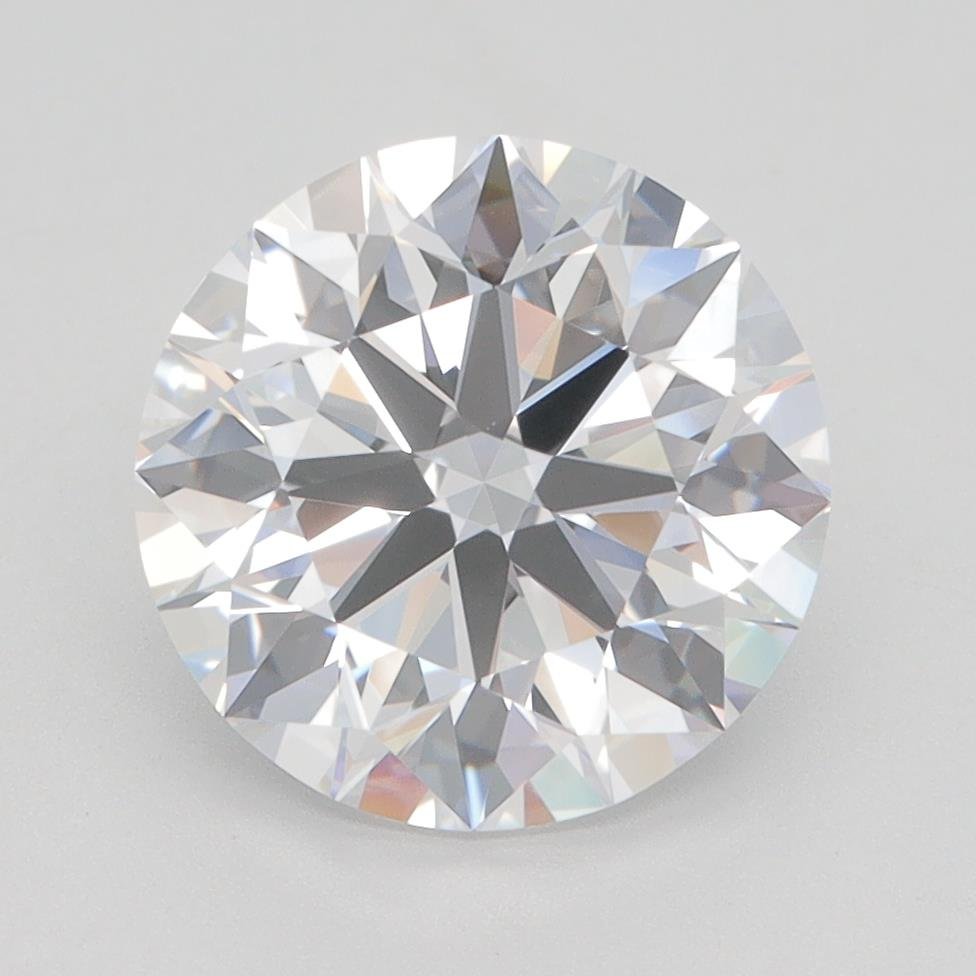 3.01ct E VVS2 Rare Carat Ideal Cut Round Lab Grown Diamond