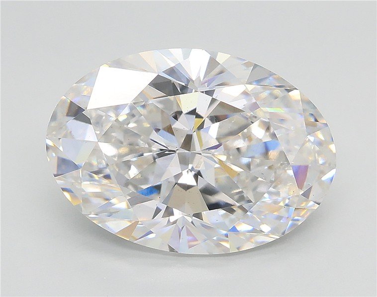 6.02ct E VS2 Rare Carat Ideal Cut Oval Lab Grown Diamond