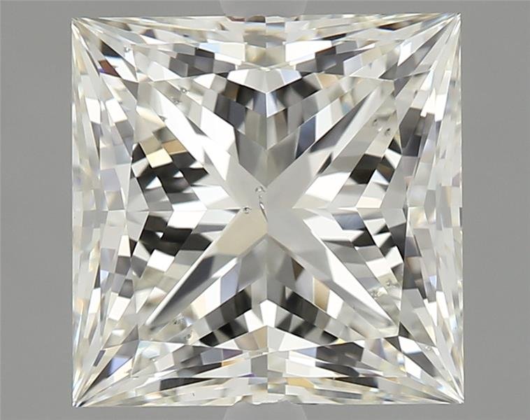 3.05ct J SI1 Rare Carat Ideal Cut Princess Diamond