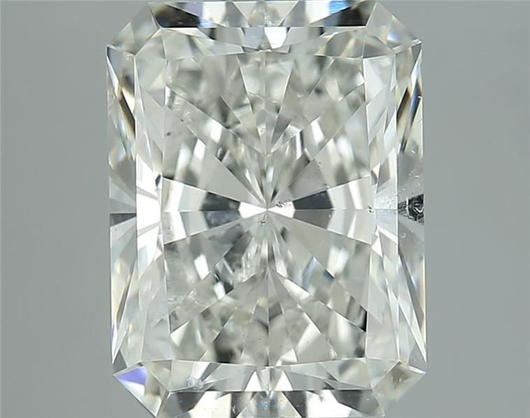 3.02ct I SI2 Rare Carat Ideal Cut Radiant Diamond