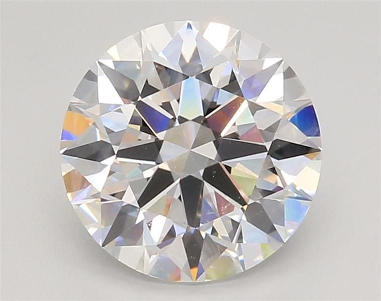 3.07ct D VVS2 Rare Carat Ideal Cut Round Lab Grown Diamond