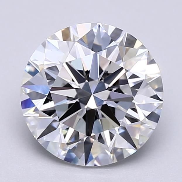 2.42ct E VVS2 Rare Carat Ideal Cut Round Lab Grown Diamond