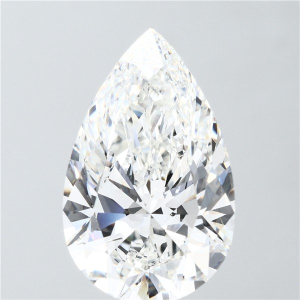 14.08ct F VVS2 Rare Carat Ideal Cut Pear Lab Grown Diamond