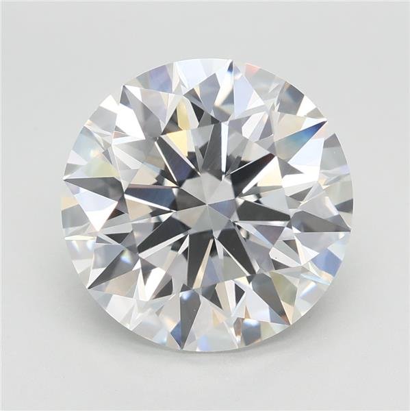 4.09ct F VVS2 Rare Carat Ideal Cut Round Lab Grown Diamond