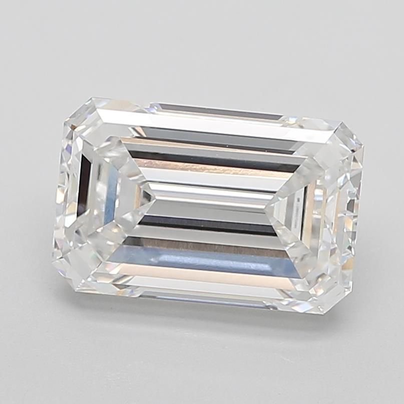 6.50ct E VVS2 Excellent Cut Emerald Lab Grown Diamond