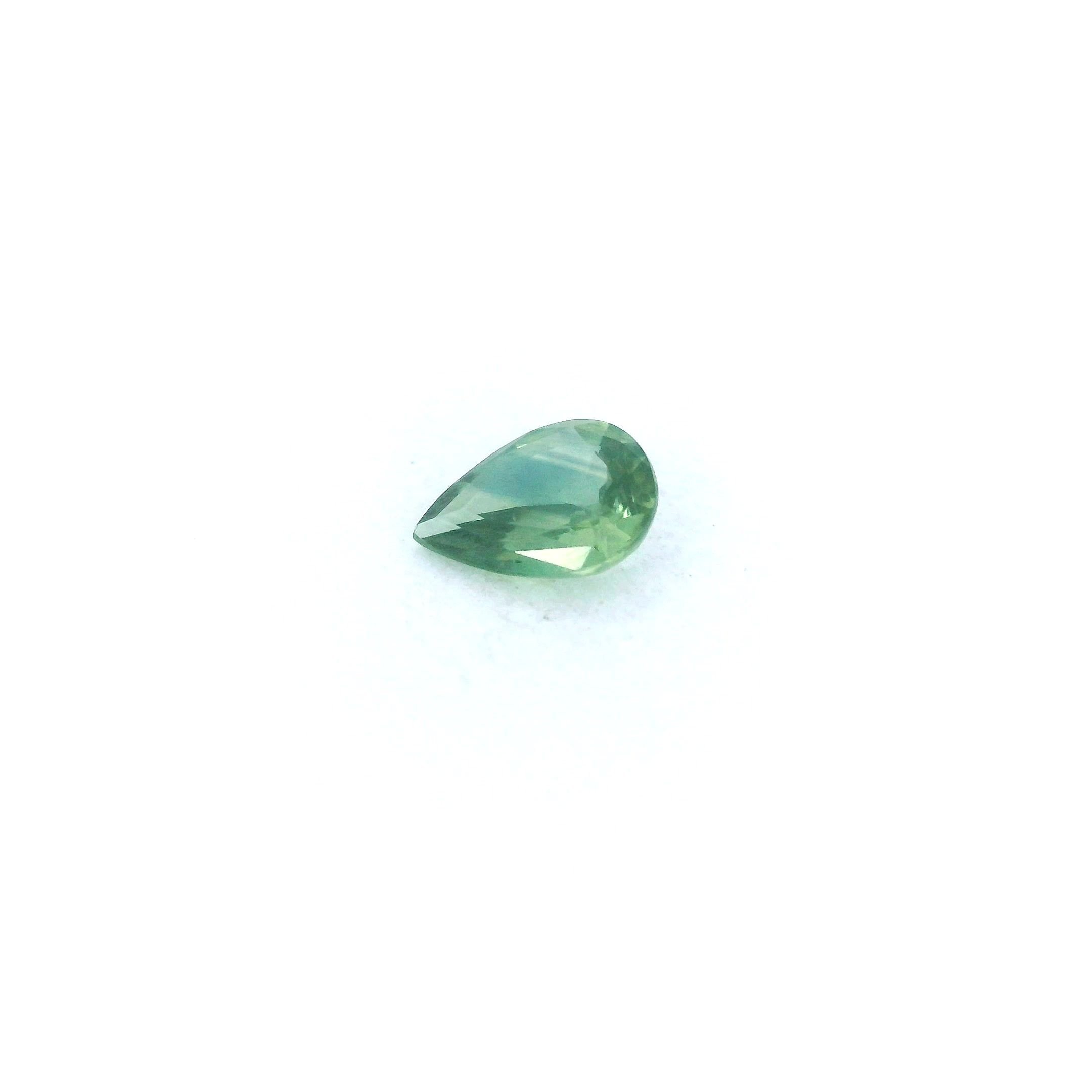 0.46 Carat Green Pear Sapphire
