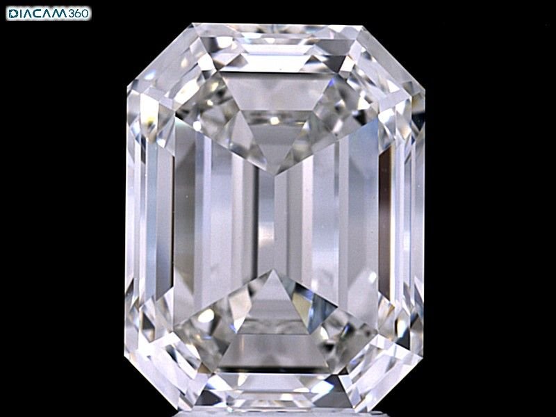 5.34ct I VVS1 Rare Carat Ideal Cut Emerald Diamond