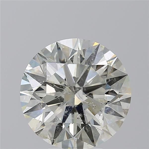 5.01ct J SI2 Rare Carat Ideal Cut Round Diamond