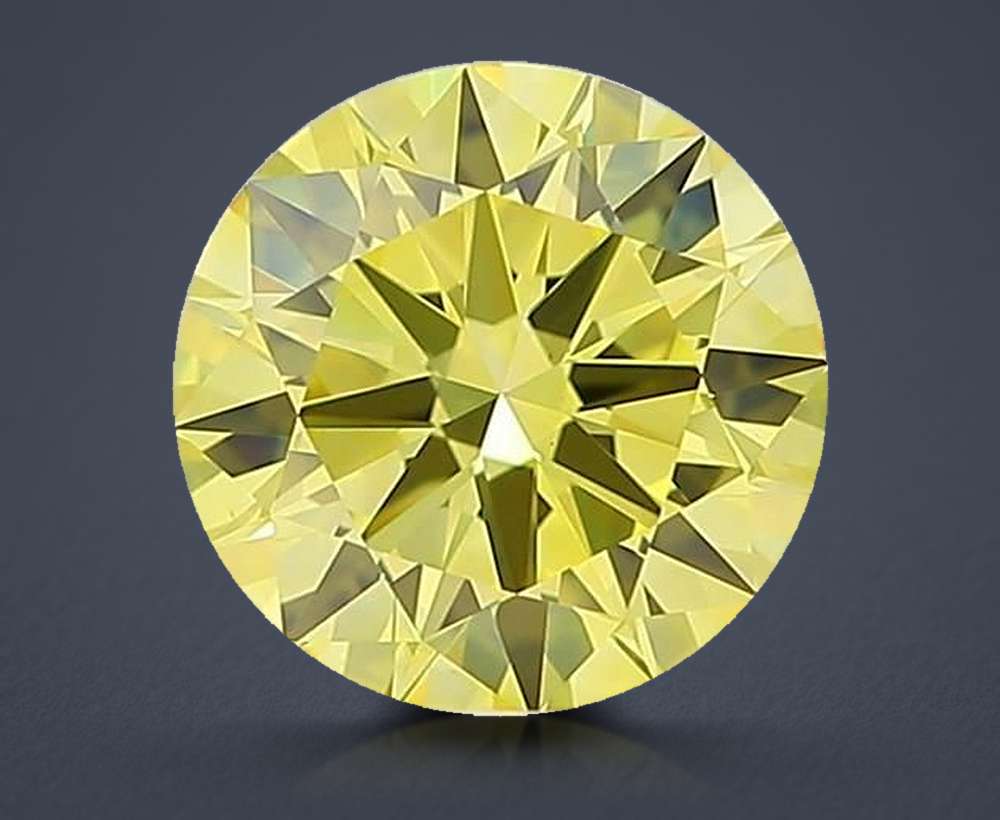 1.50 Ct. Fancy Vivid Yellow Round Lab Diamond