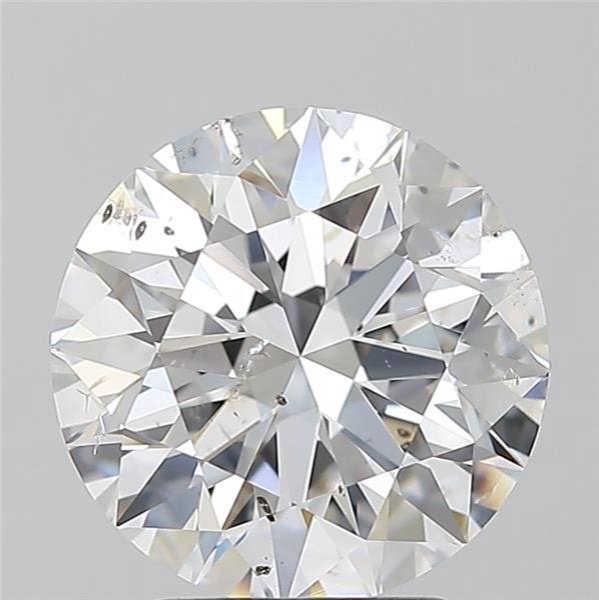 3.01ct E SI2 Rare Carat Ideal Cut Round Diamond
