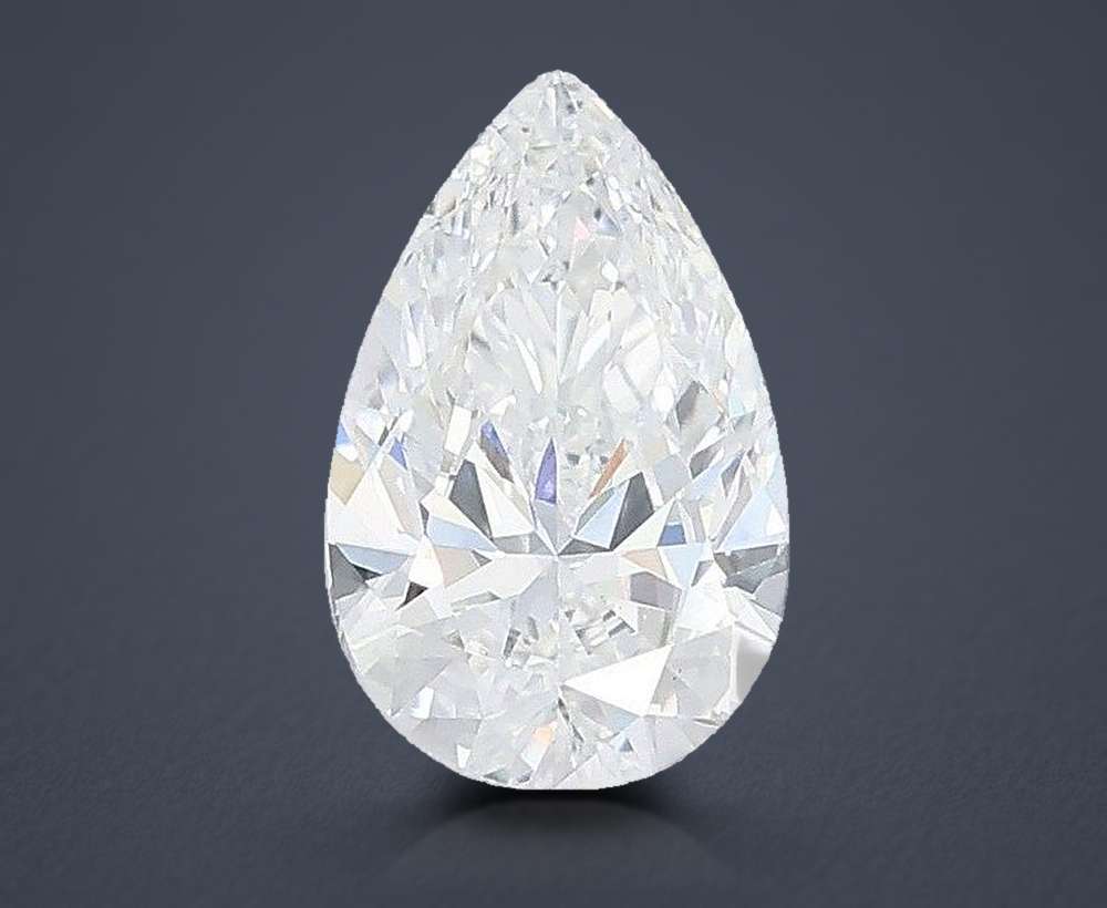 1.00 Carat Pear Lab Diamond