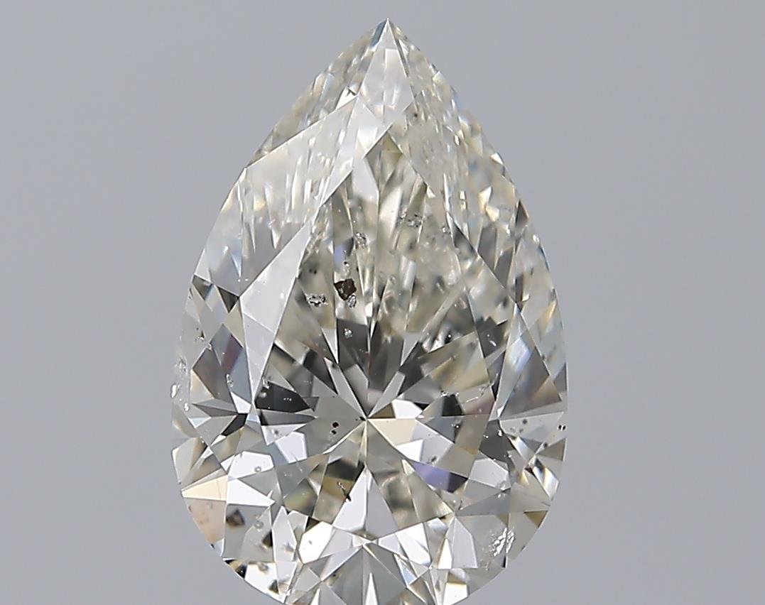 3.00ct I SI2 Rare Carat Ideal Cut Pear Diamond