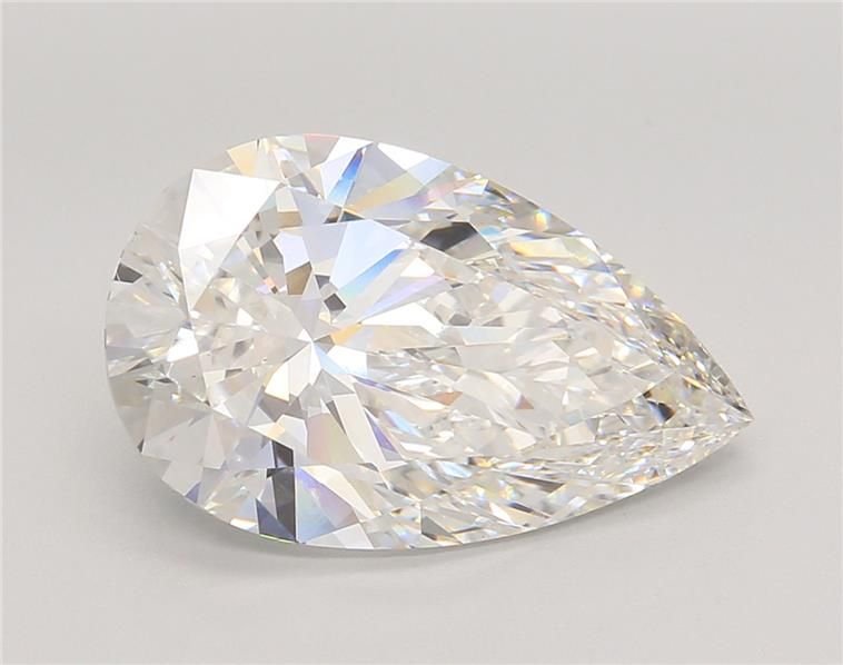 5.70ct F VS1 Rare Carat Ideal Cut Pear Lab Grown Diamond