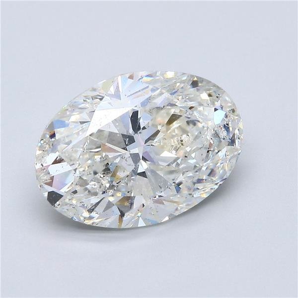 6.05ct H SI2 Very Good Cut Oval Diamond