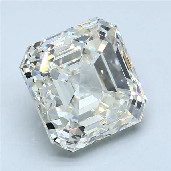 5.01ct J SI1 Very Good Cut Asscher Diamond