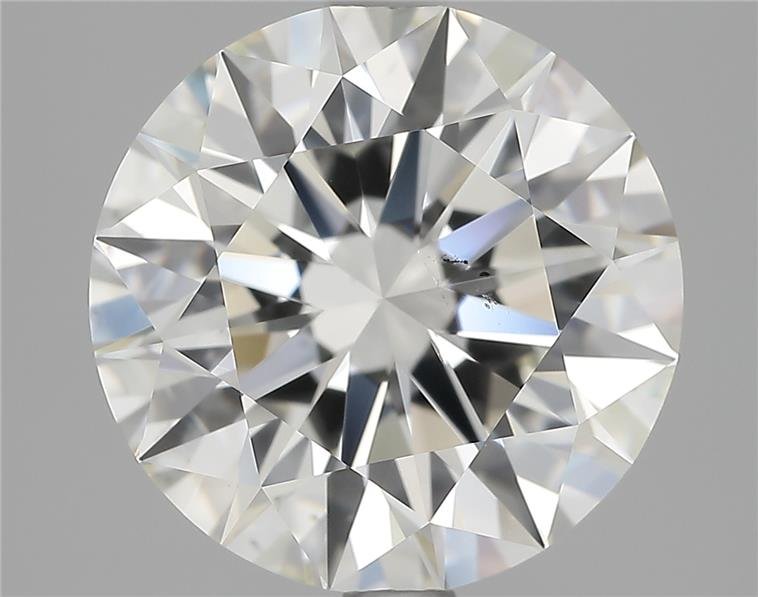 3.51ct J SI1 Rare Carat Ideal Cut Round Diamond