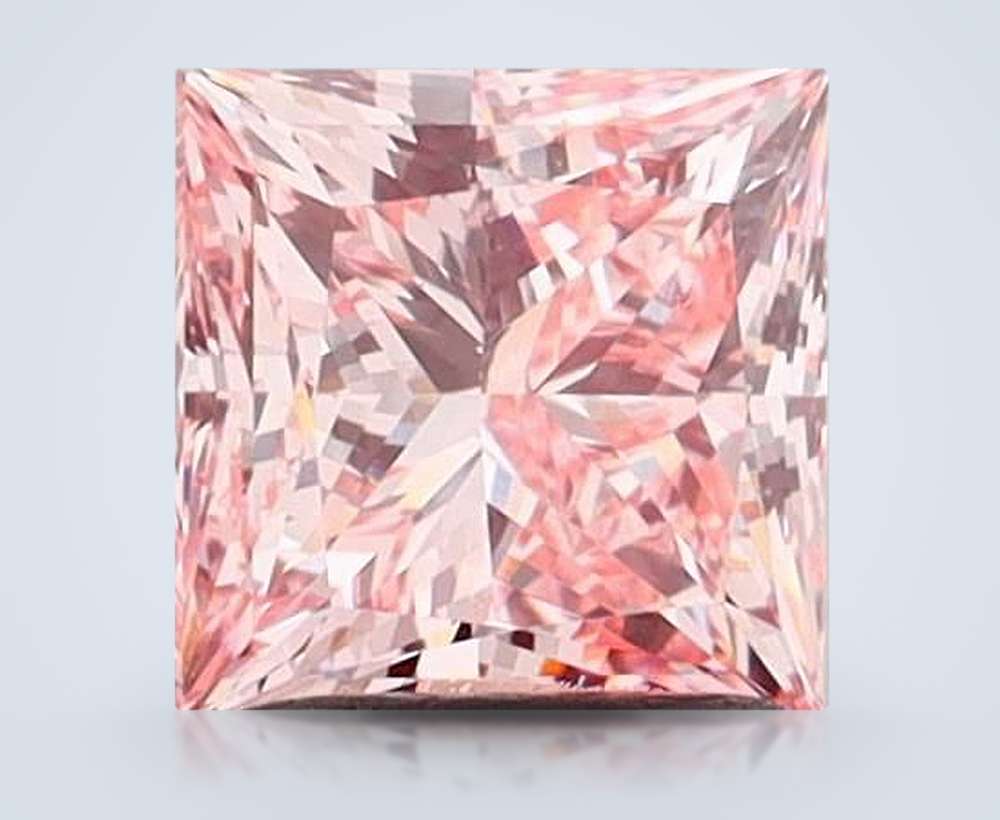 1.39 Ct. Fancy Intense Pink Princess Lab Diamond