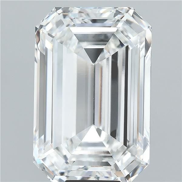 17.12ct F VVS2 Rare Carat Ideal Cut Emerald Lab Grown Diamond