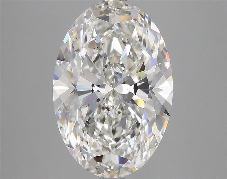 5.08ct H VS2 Rare Carat Ideal Cut Oval Lab Grown Diamond