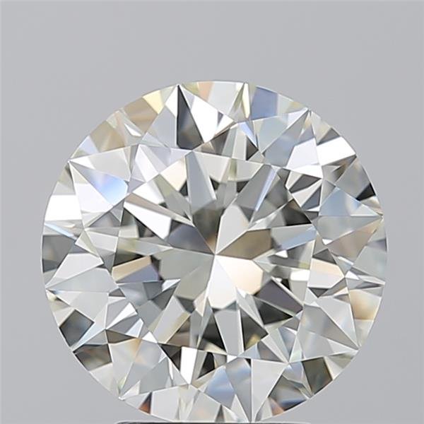 4.01ct K VVS2 Rare Carat Ideal Cut Round Diamond
