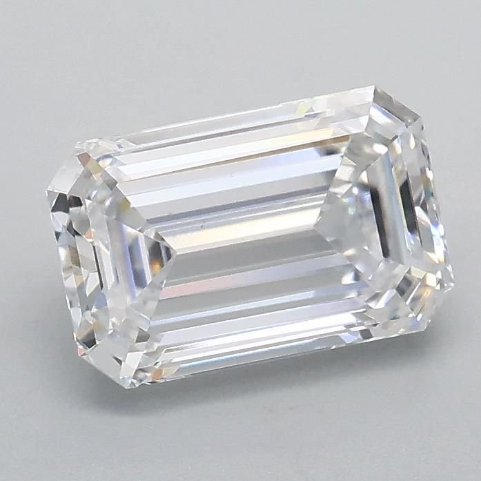 1.09ct D VVS2 Rare Carat Ideal Cut Emerald Lab Grown Diamond