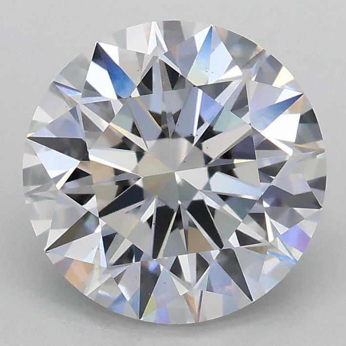 2.09ct D VS2 Rare Carat Ideal Cut Round Lab Grown Diamond