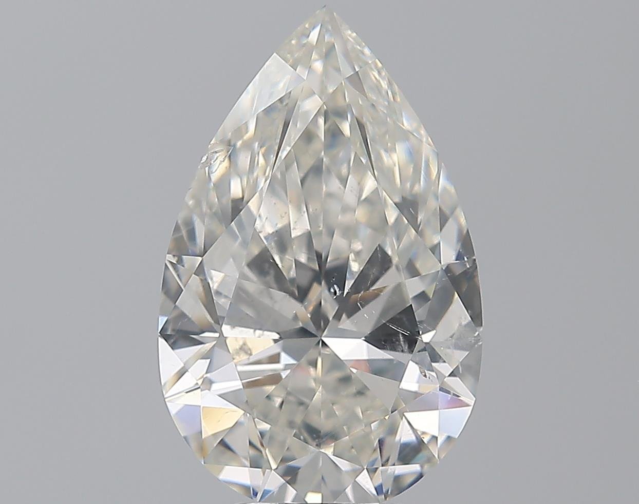 5.01ct I SI2 Rare Carat Ideal Cut Pear Diamond