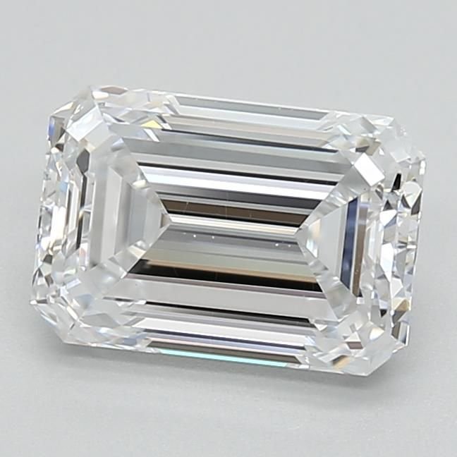 1.78ct D VS2 Excellent Cut Emerald Lab Grown Diamond