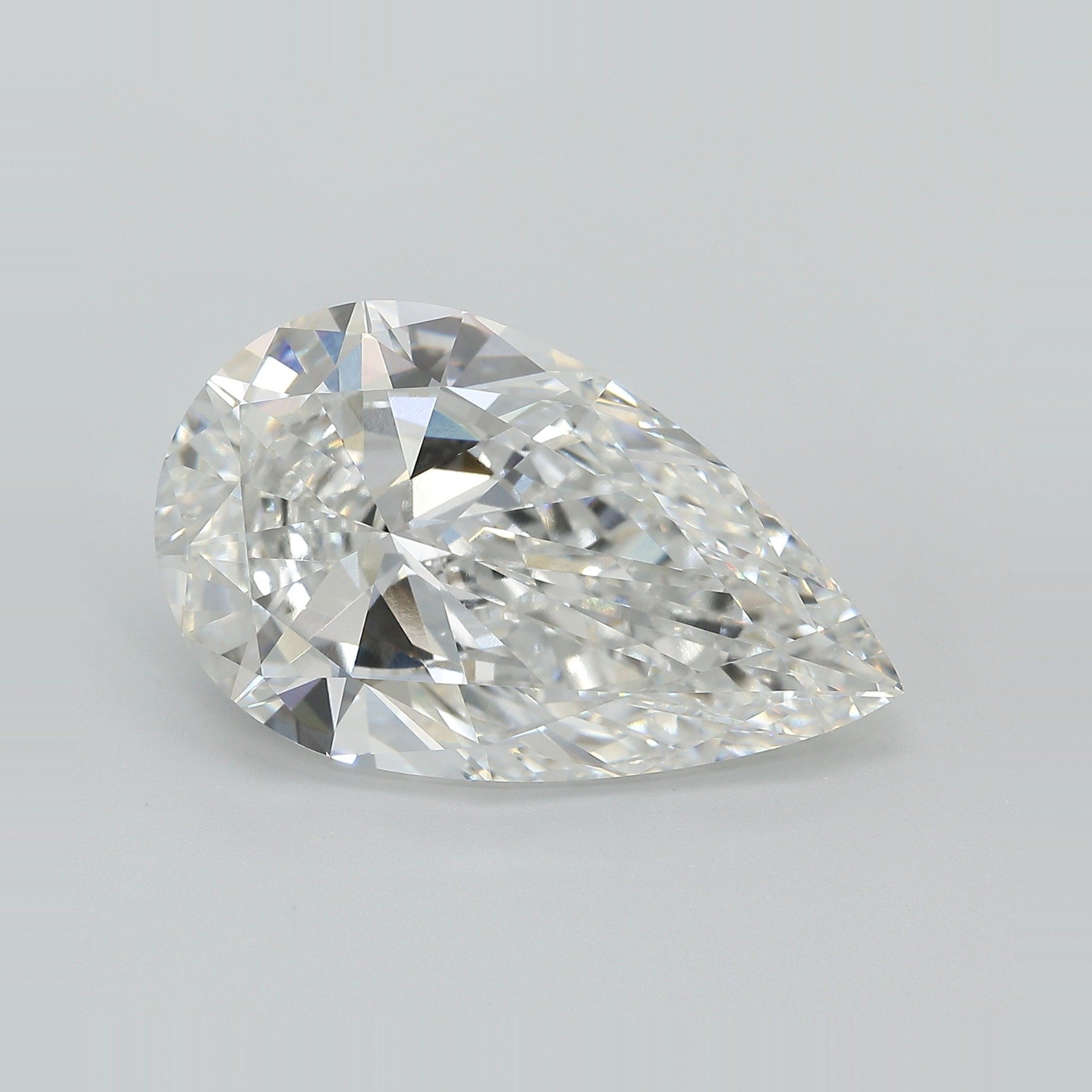 11.46ct F VVS2 Very Good Cut Pear Lab Grown Diamond