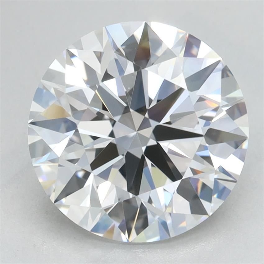 2.64ct D VVS1 Rare Carat Ideal Cut Round Lab Grown Diamond