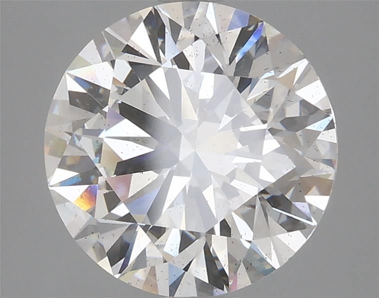 3.16ct E SI2 Rare Carat Ideal Cut Round Lab Grown Diamond