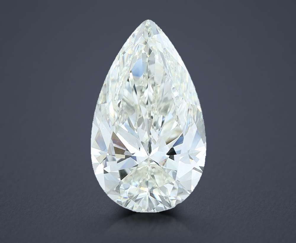 6.01 Carat Pear Natural Diamond