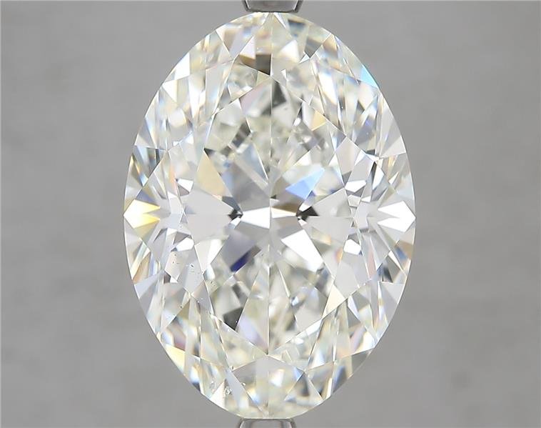 7.03ct J SI1 Rare Carat Ideal Cut Oval Diamond