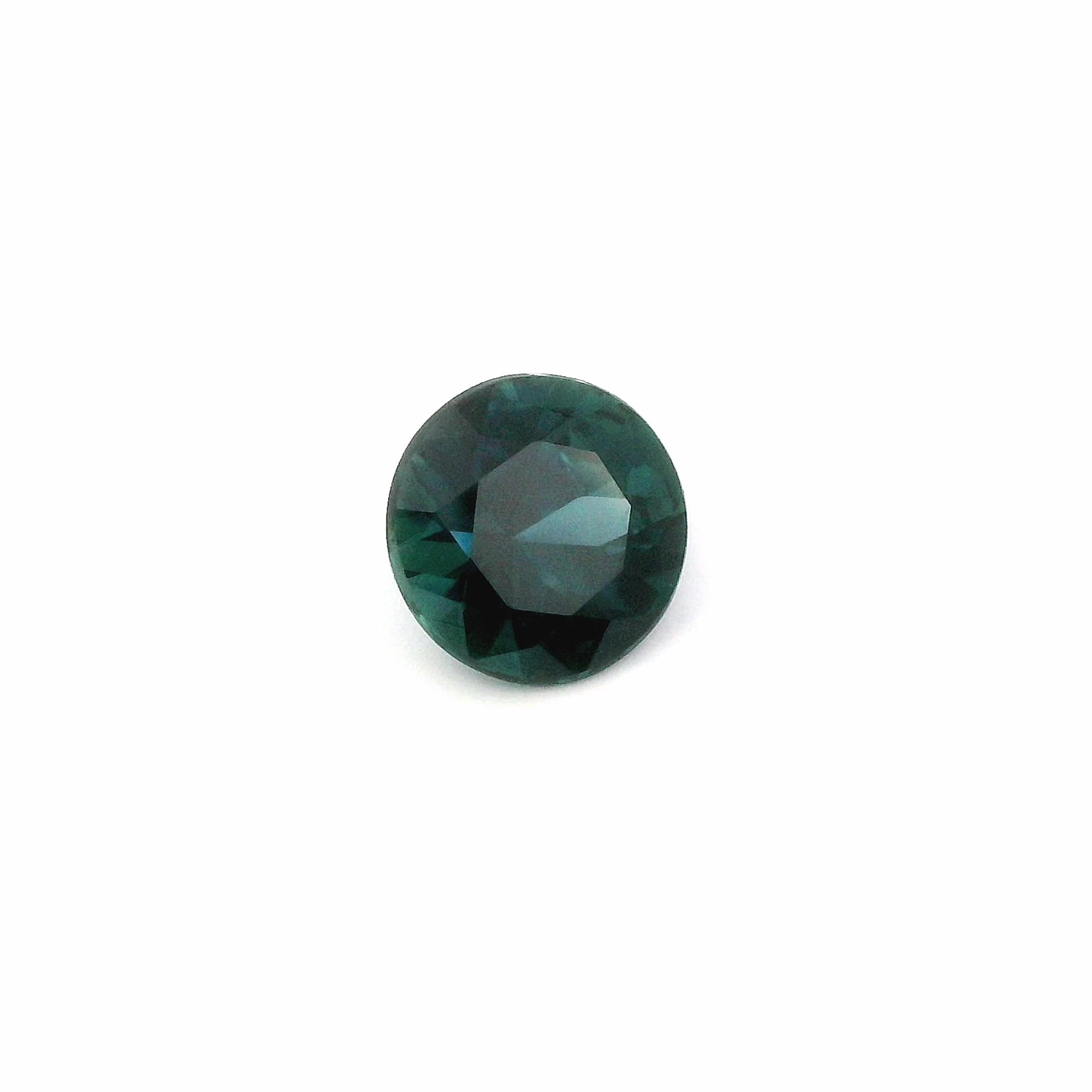 2.45 Carat Blue Round Sapphire